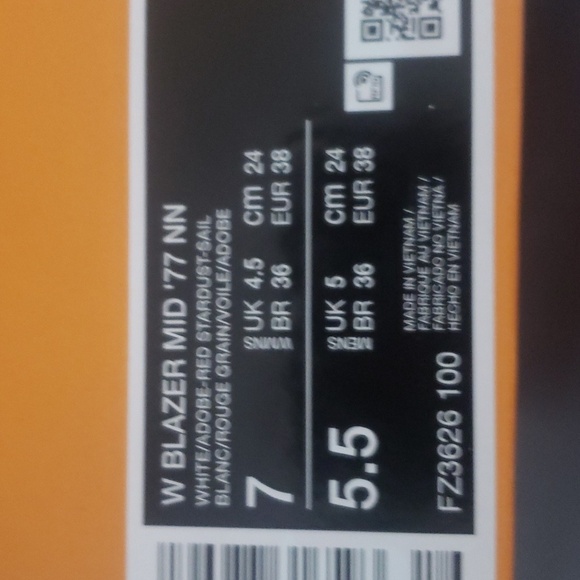 New Nike Blazer Mid 77 Womens Sneakers Size 7 Classic Streetwear Everyday Casual - Picture 9 of 9